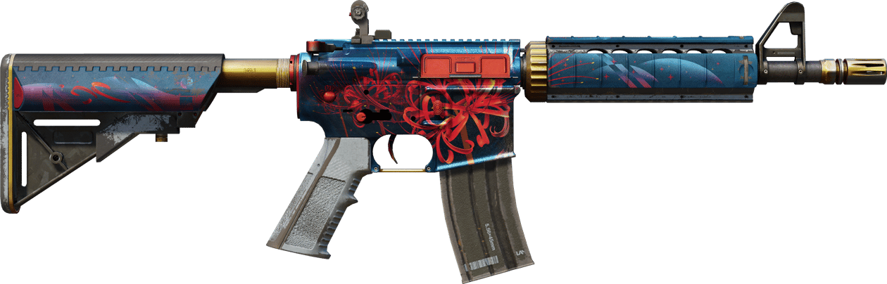Preview image 2 of StatTrak™ M4A4 | Lirio araña (Bastante desgastado)