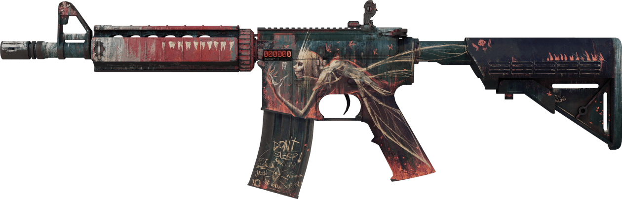 Preview image 1 of StatTrak™ M4A4 | Tooth Fairy (戦いで傷ついた)