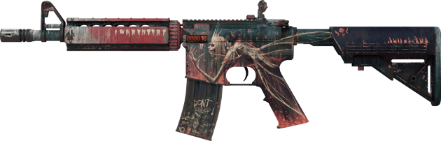 StatTrak™ M4A4 | Tooth Fairy (WW - Khá mòn)