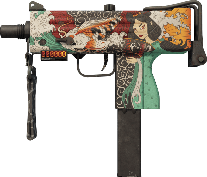 Preview image 1 of MAC-10 StatTrak™ | Allure (Com Muito Uso)