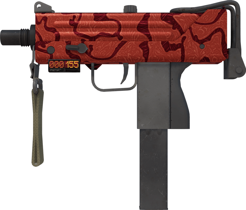 Preview image 1 of MAC-10 (StatTrak™) | Carnivore (MW - Trầy ít)