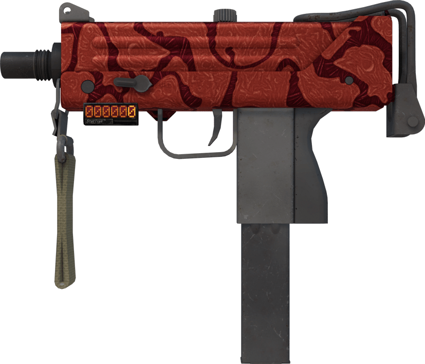 Preview image 1 of MAC-10 (StatTrak™) | Carnivore (WW - Khá mòn)