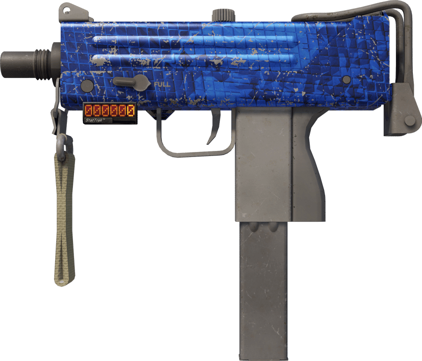 Preview image 1 of StatTrak™ MAC-10 | 青金石鱷 (重度磨損)