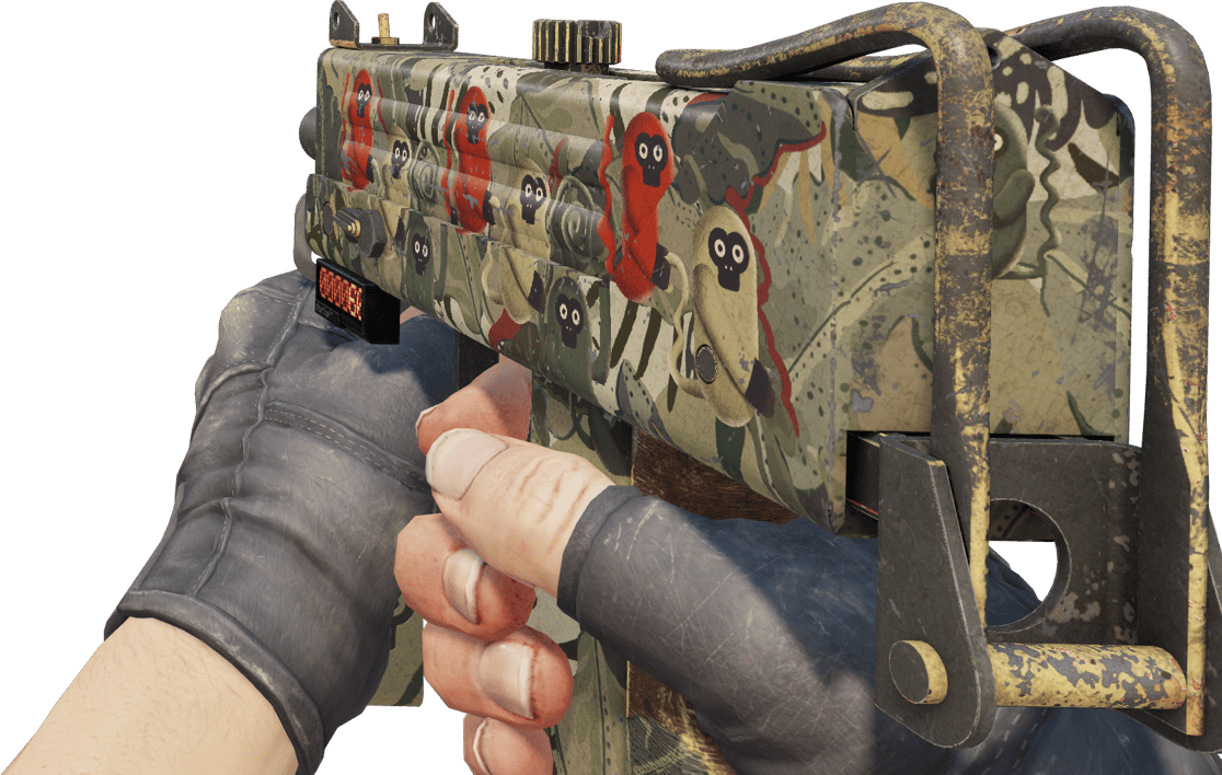 Preview image 3 of StatTrak™ MAC-10 | Monkeyflage (Battle-Scarred)