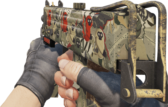 Preview image 3 of StatTrak™ MAC-10 | Monkeyflage (Testado no Terreno)