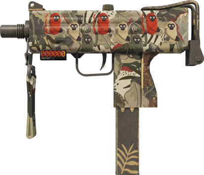 StatTrak™ MAC-10 | Monkeyflage (Testado no Terreno)