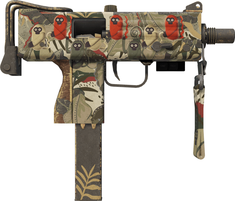 Preview image 2 of StatTrak™ MAC-10 | Monkeyflage (WW - Khá mòn)