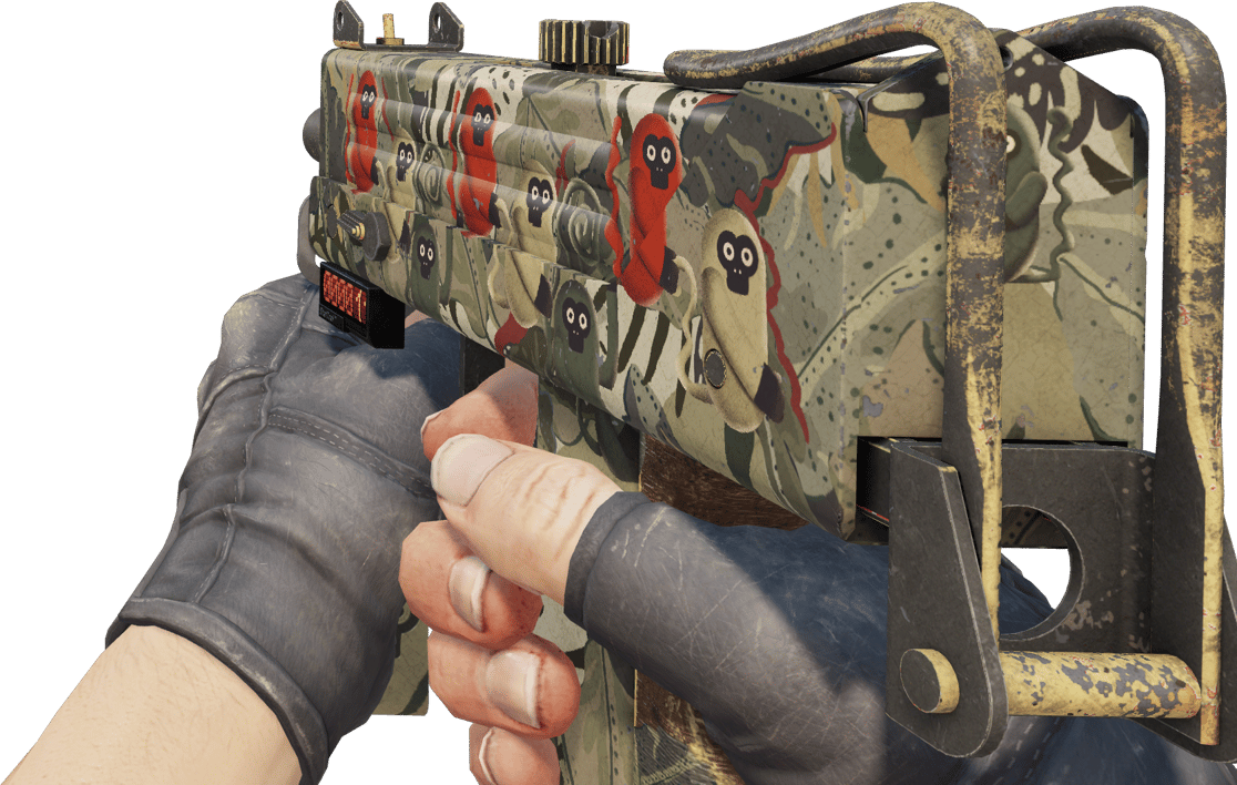Preview image 3 of StatTrak™ MAC-10 | Monkeyflage (WW - Khá mòn)