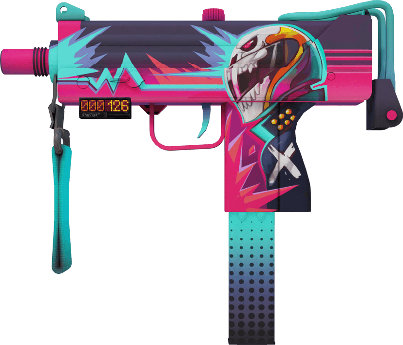 Preview image 1 of MAC-10 StatTrak™ | Neon Rider (Original de Fábrica)