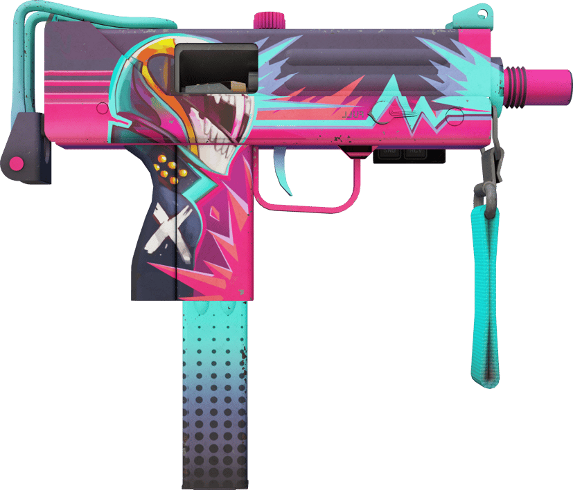 Preview image 2 of StatTrak™ MAC-10 | 霓虹騎士 (戰場實測)