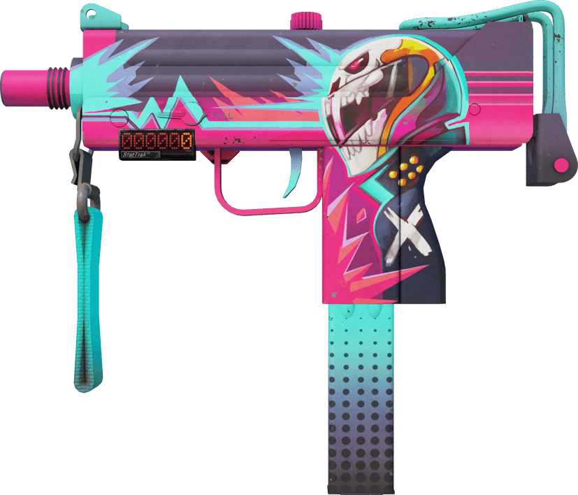Preview image 1 of StatTrak™ MAC-10 | 霓虹騎士 (戰場實測)