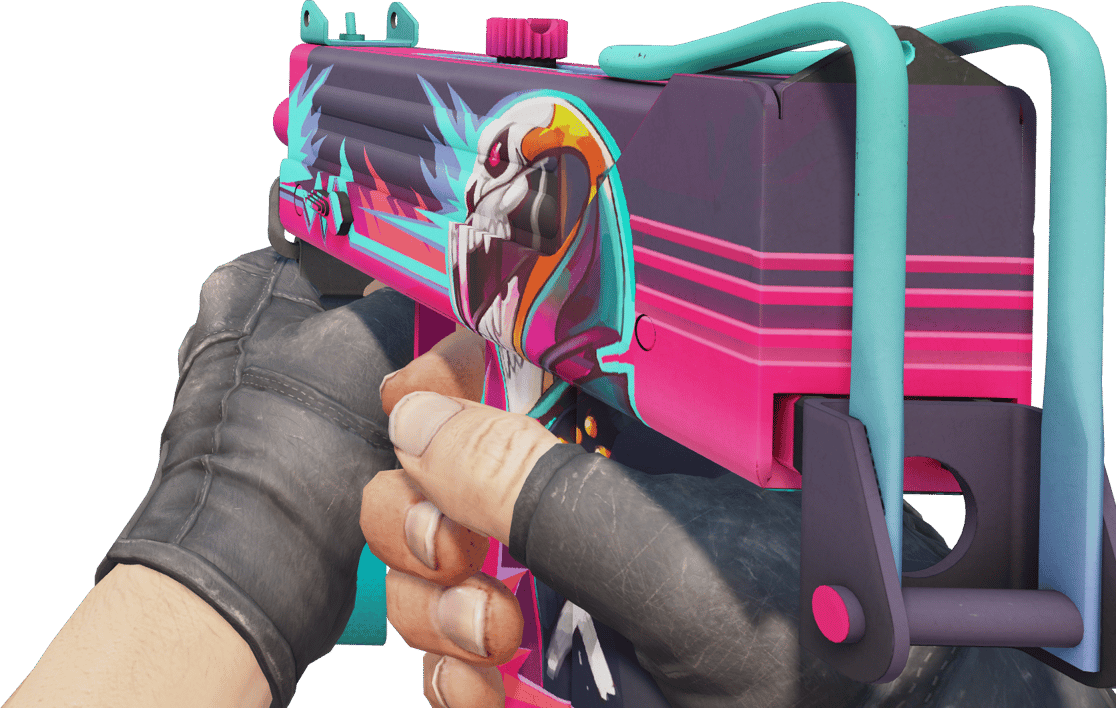 Preview image 3 of MAC-10 StatTrak™ | Neon Rider (Com Pouco Uso)