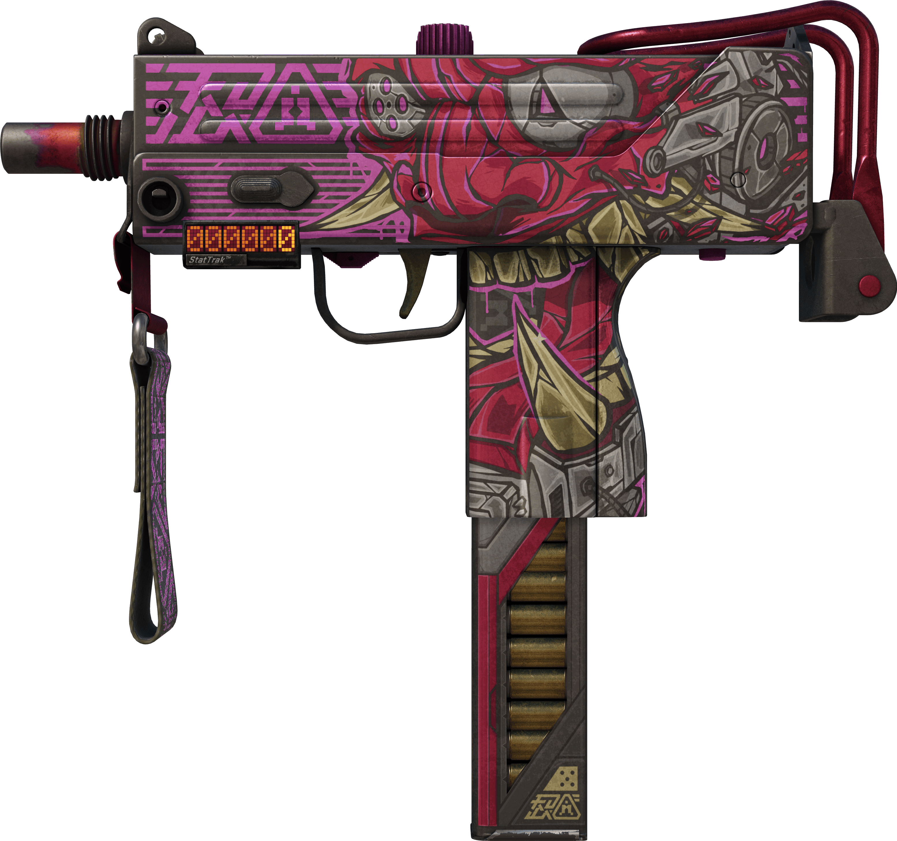 Preview image 1 of StatTrak™ MAC-10 | Saibā Oni (Battle-Scarred)