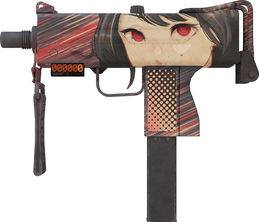 Preview image 1 of MAC-10 StatTrak™ | Sakkaku (Bastante desgastado)