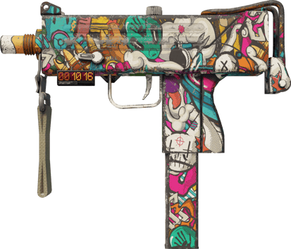 MAC-10 (StatTrak™) | Toybox (Com Muito Uso)