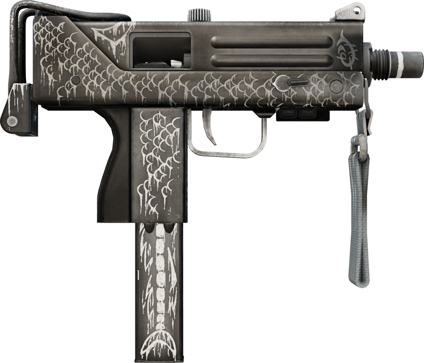 Preview image 2 of MAC-10 (StatTrak™) | Whitefish (ถลอกปอกเปิกจากการรบ)