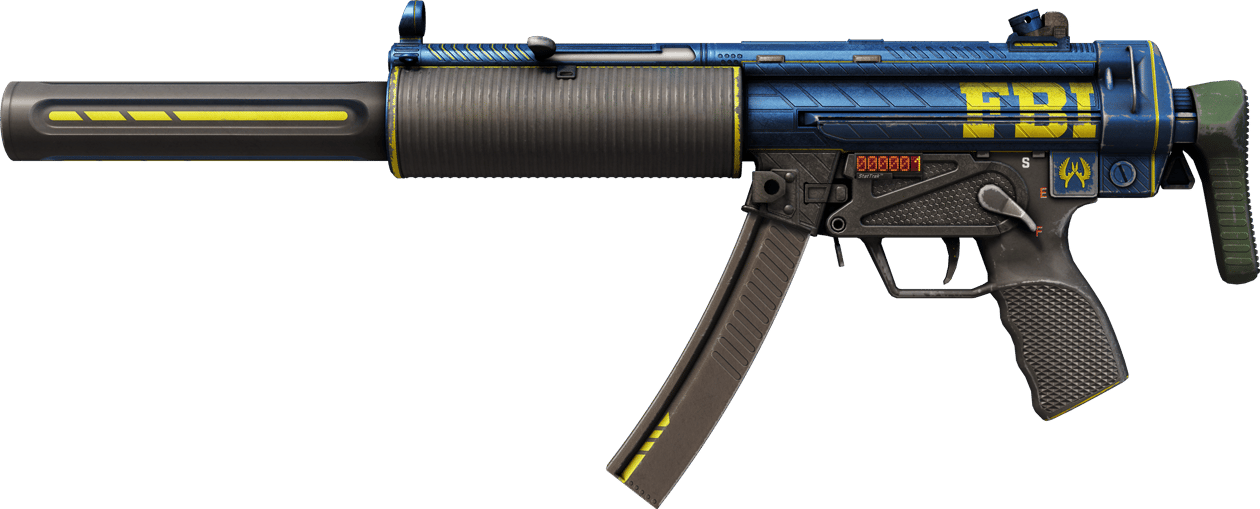 Preview image 1 of StatTrak™ MP5-SD | Agent (Consumato)