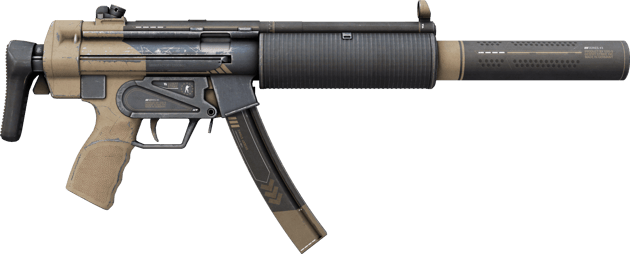 Preview image 2 of StatTrak™ MP5-SD | Desert Strike (มีรอยถลอกอย่างมาก)