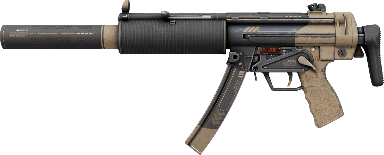 Preview image 1 of StatTrak™ MP5-SD | 沙漠追擊 (重度磨損)