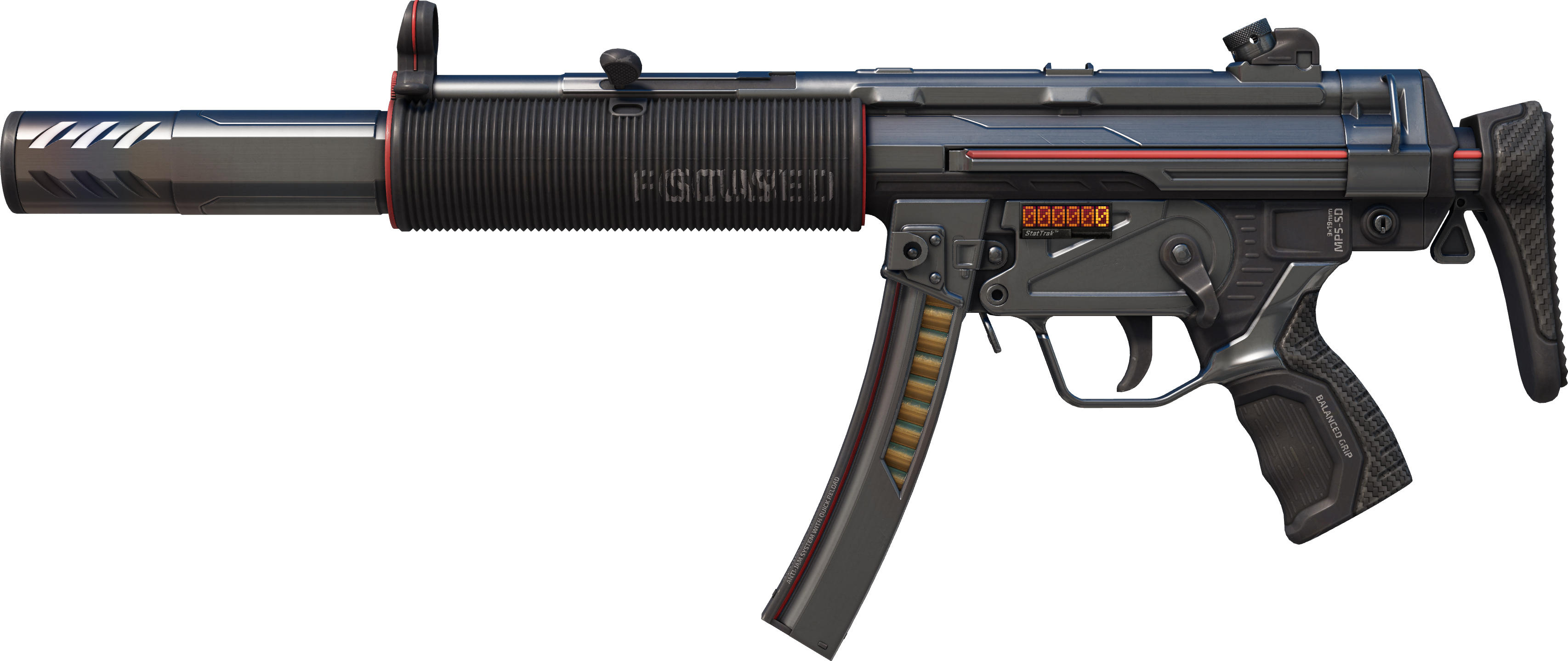 Preview image 1 of StatTrak™ MP5-SD | Focus (Factory New)