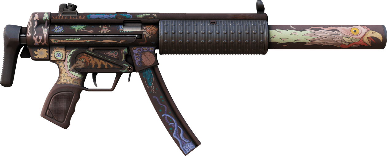 Preview image 2 of MP5-SD StatTrak™ | Necro jr. (Algo desgastado)
