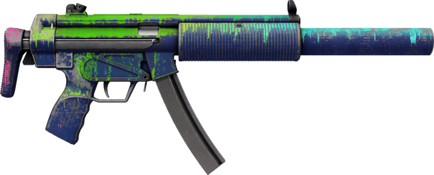 Preview image 2 of StatTrak™ MP5-SD | 인광 물질 (전투로 닳고 닳은)