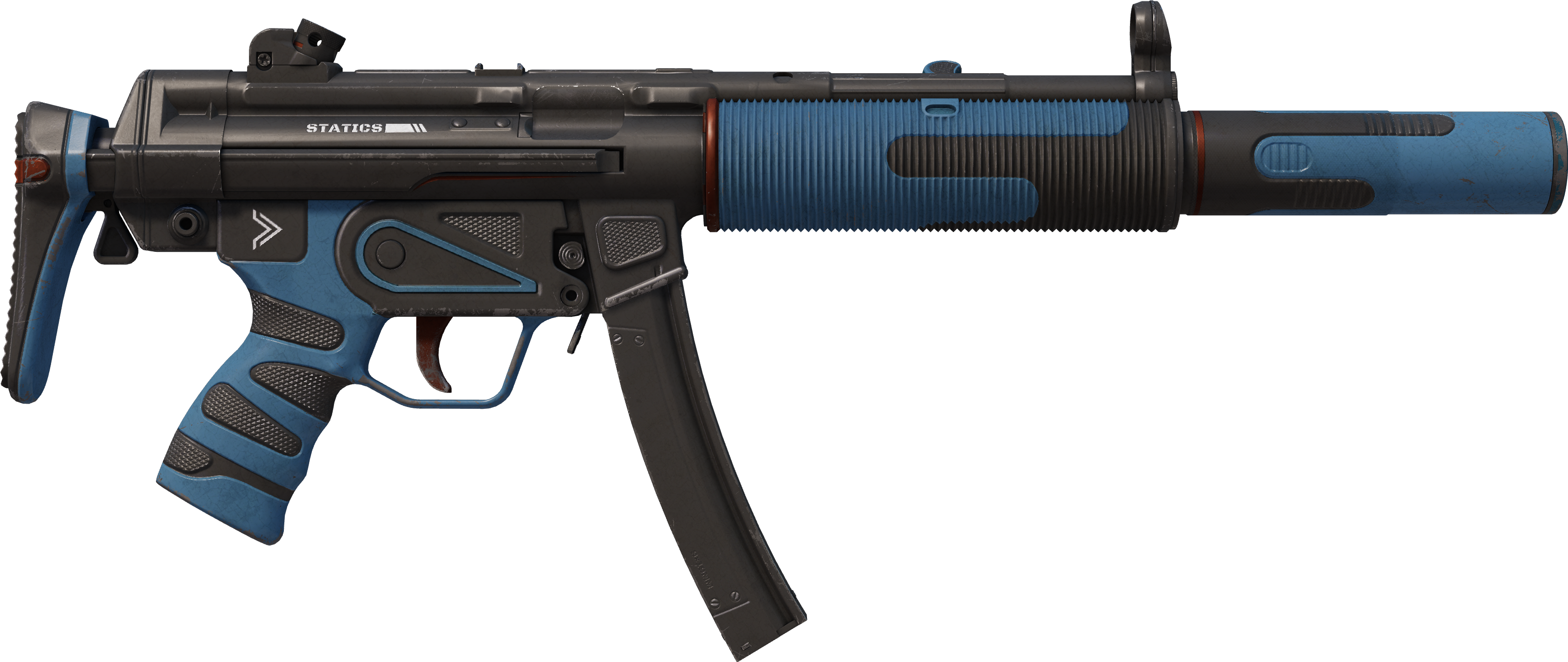 Preview image 2 of StatTrak™ MP5-SD | Statics (Well-Worn)