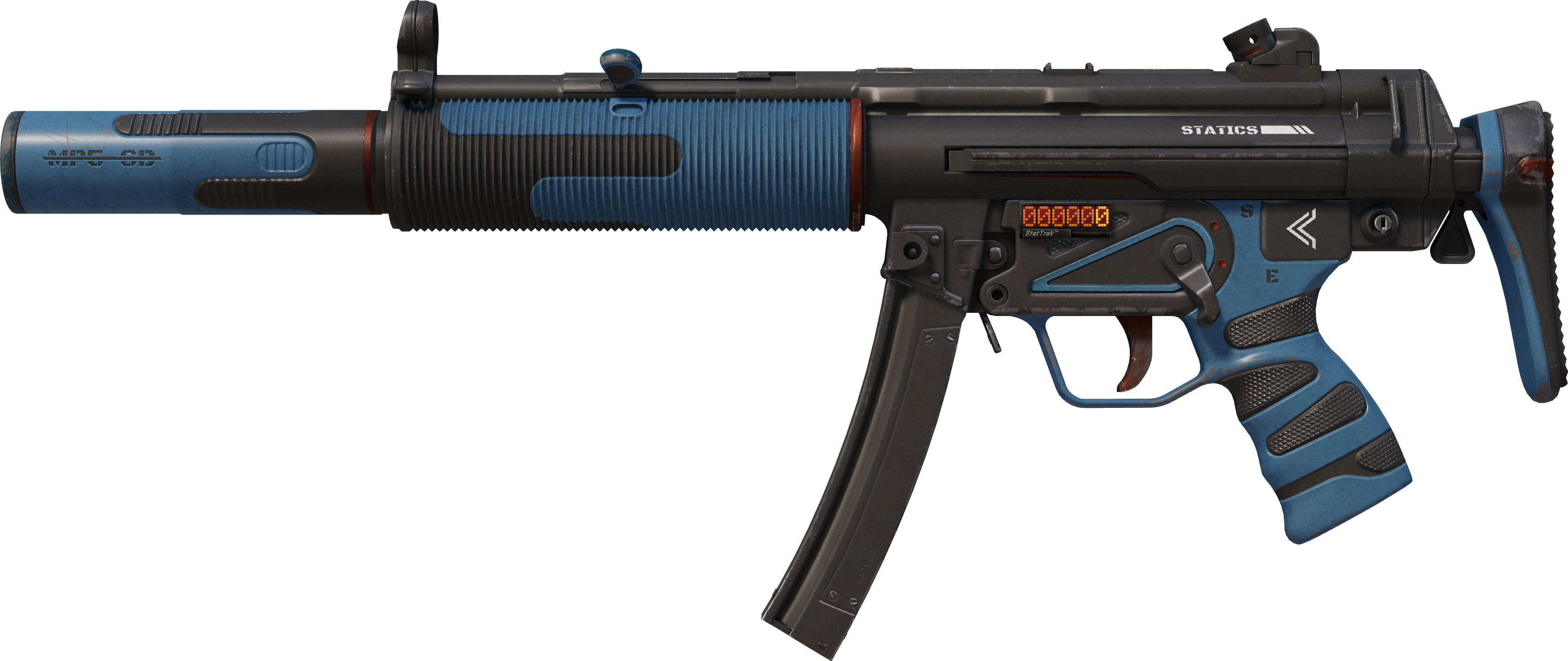 Preview image 1 of StatTrak™ MP5-SD | Statics (Well-Worn)