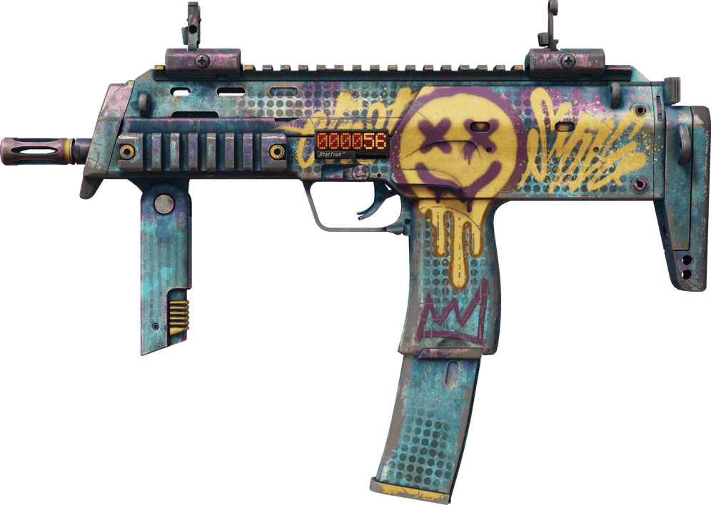 Preview image 1 of StatTrak™ MP7 | Just Smile (Well-Worn)