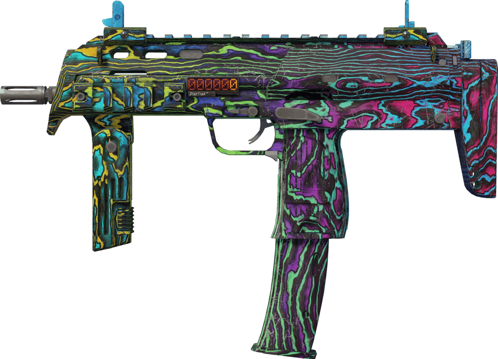 Preview image 1 of StatTrak™ MP7 | Neonowe fałdy (po ciężkich walkach)