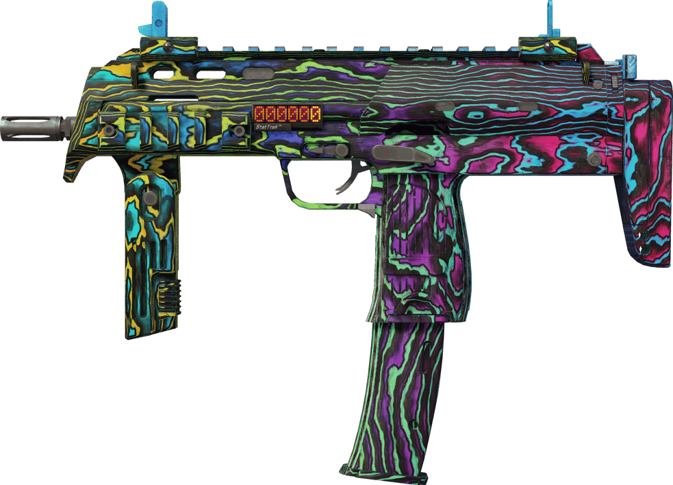 Preview image 1 of StatTrak™ MP7 | Neon Ply (Minimal Wear)