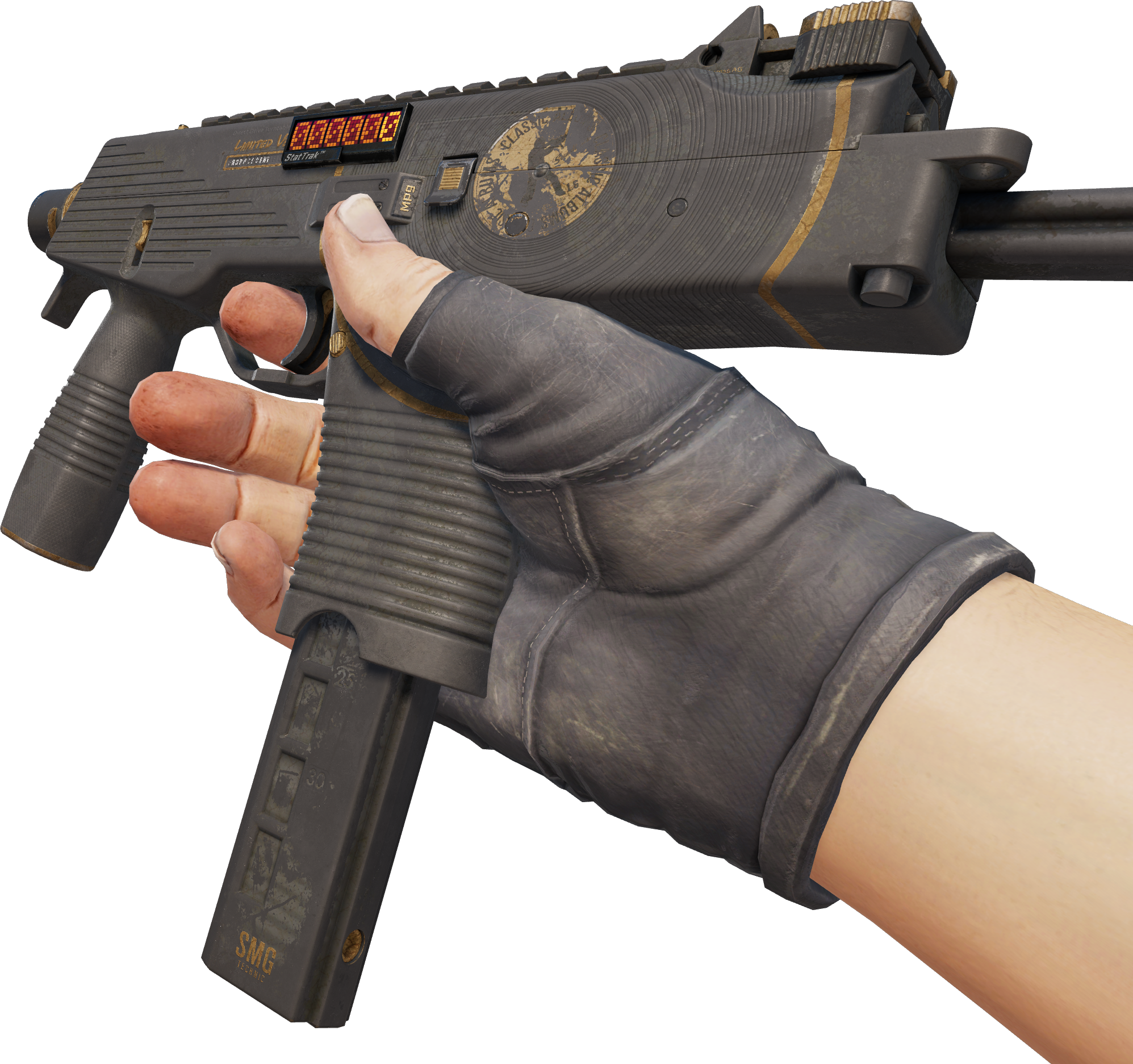 Preview image 3 of StatTrak™ MP9 | Broken Record (Battle-Scarred)