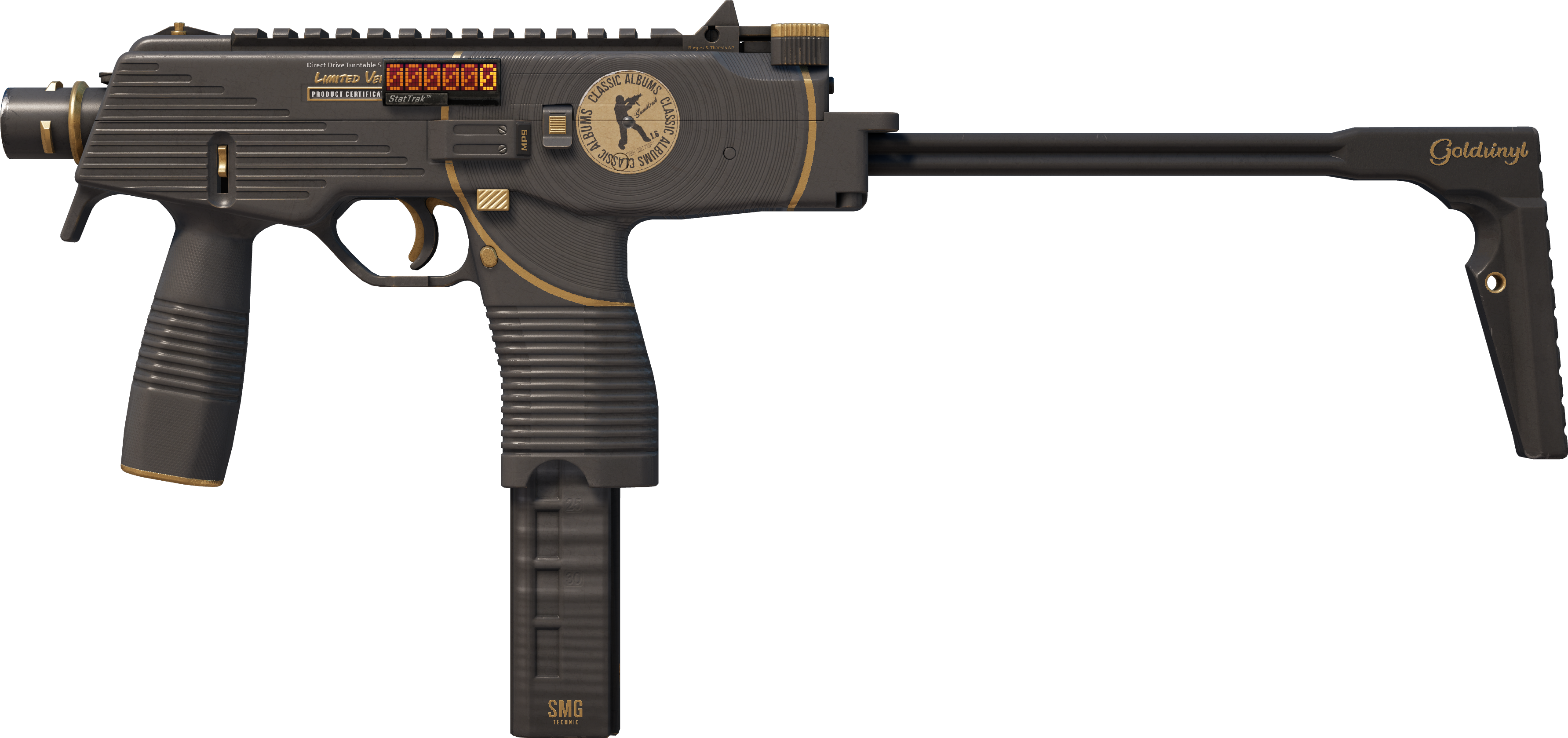 Preview image 1 of StatTrak™ MP9 | Broken Record (Field-Tested)