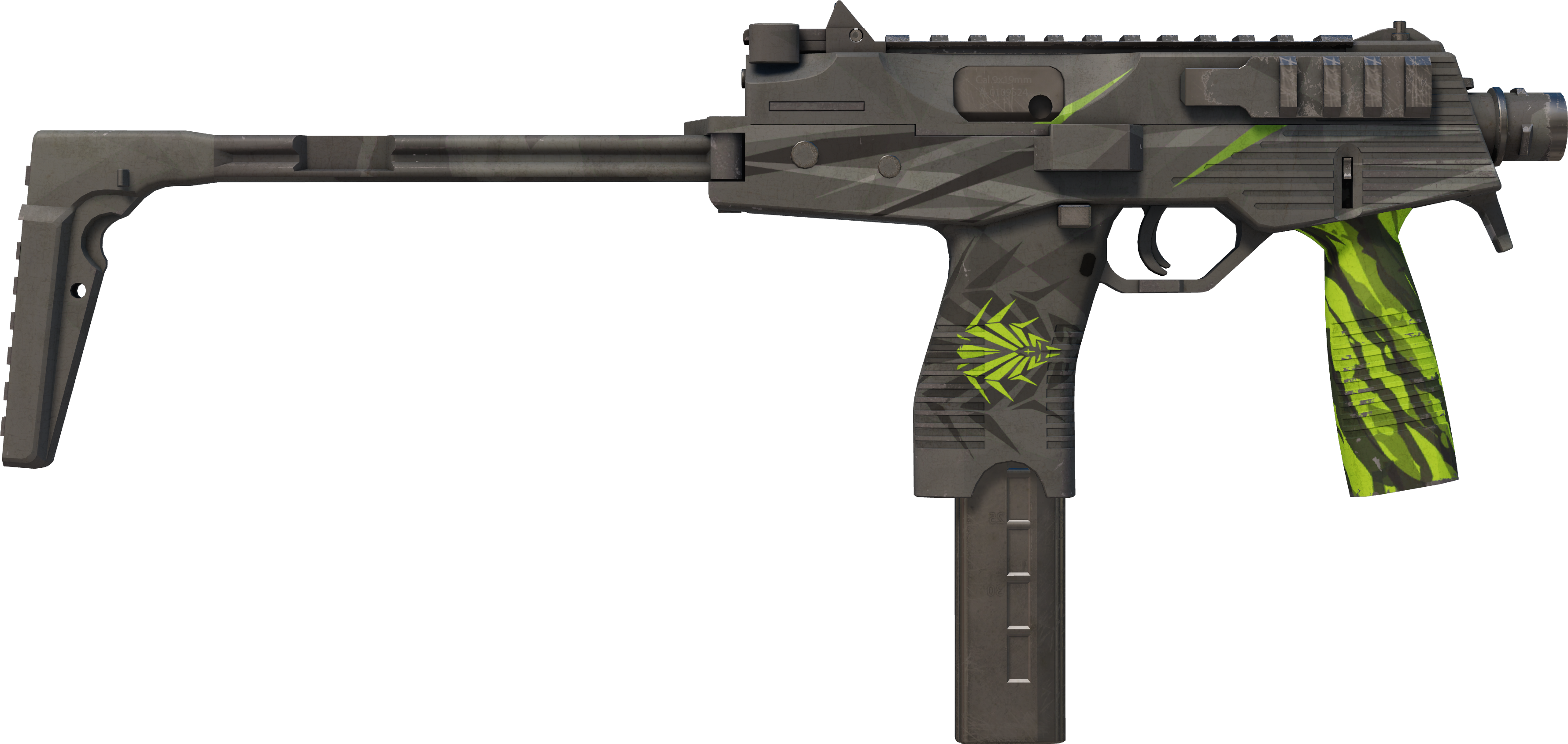 Preview image 2 of StatTrak™ MP9 | Deadly Poison (Battle-Scarred)