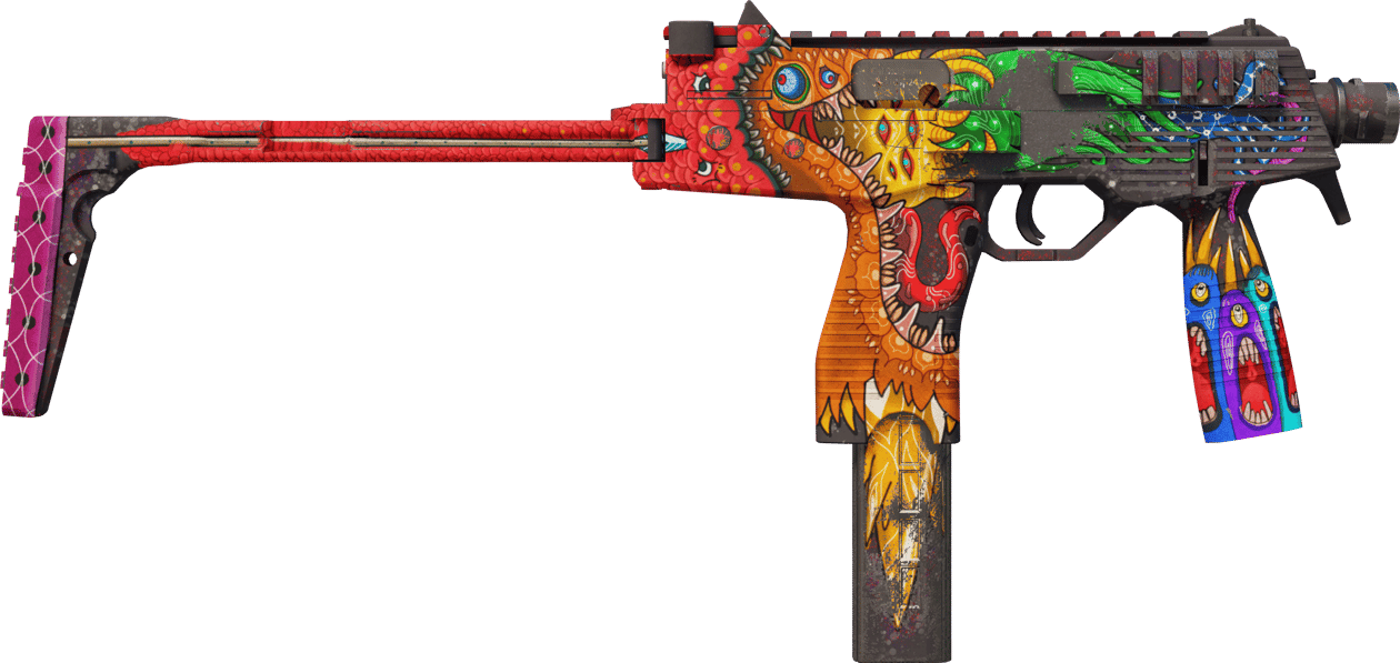 Preview image 2 of StatTrak™ MP9 | Food Chain (戦いで傷ついた)
