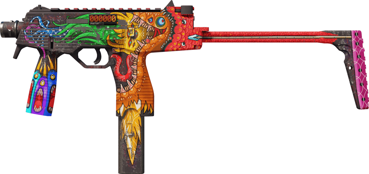 Preview image 1 of StatTrak™ MP9 | 먹이 사슬 (꽤 닳은)