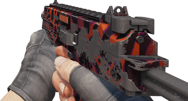 Preview image 3 of StatTrak™ MP9 | Ruby Poison Dart (Com Muito Uso)
