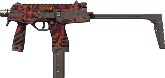 StatTrak™ MP9 | Ruby Poison Dart (Com Muito Uso)