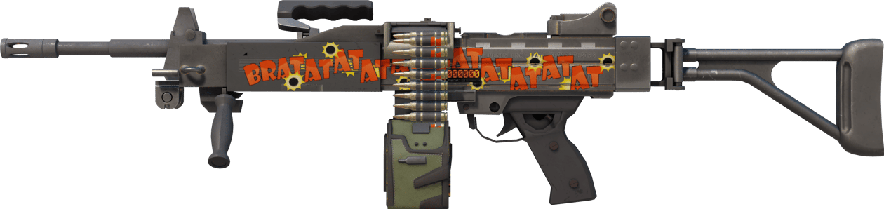 Preview image 1 of StatTrak™ Negev | Bratatat (lekkie zużycie)