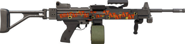 Preview image 2 of StatTrak™ Negev | Bratatat (Well-Worn)