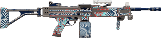 Preview image 2 of StatTrak™ Negev | Dazzle (ถลอกปอกเปิกจากการรบ)