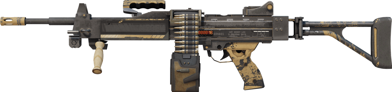 Preview image 1 of StatTrak™ Negev | Desert-Strike (Marquée par les combats)
