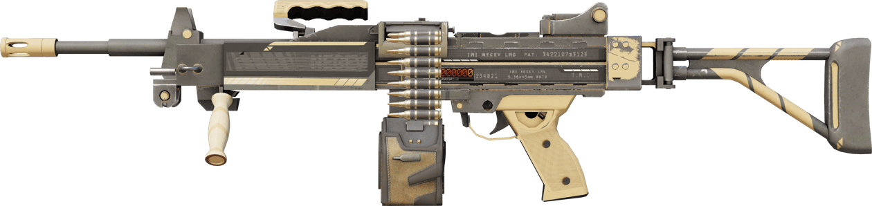 Preview image 1 of StatTrak™ Negev | Desert-Strike (Très peu usée)