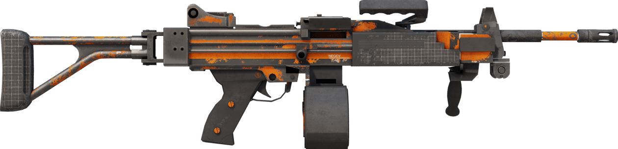 Preview image 2 of StatTrak™ Negev | dev_texture (BS - Mòn qua thực chiến)