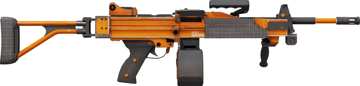 Preview image 2 of StatTrak™ Negev | dev_texture (輕微磨損)
