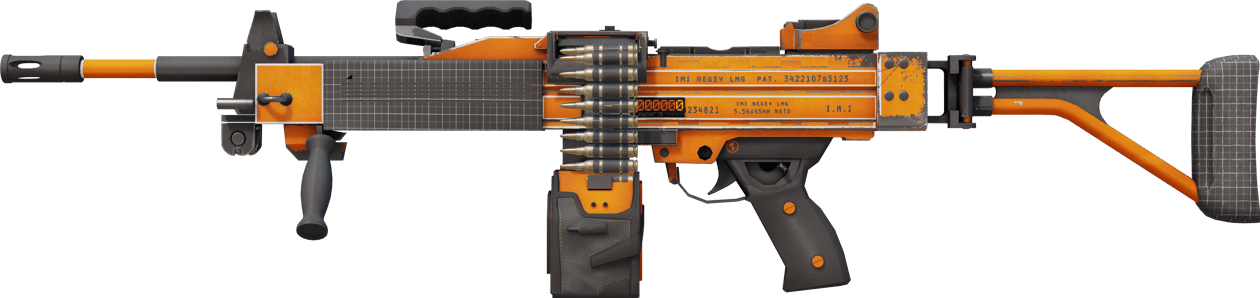 Preview image 1 of StatTrak™ Negev | dev_texture (輕微磨損)