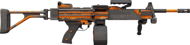 Preview image 2 of StatTrak™ Negev | dev_texture (Bastante desgastado)