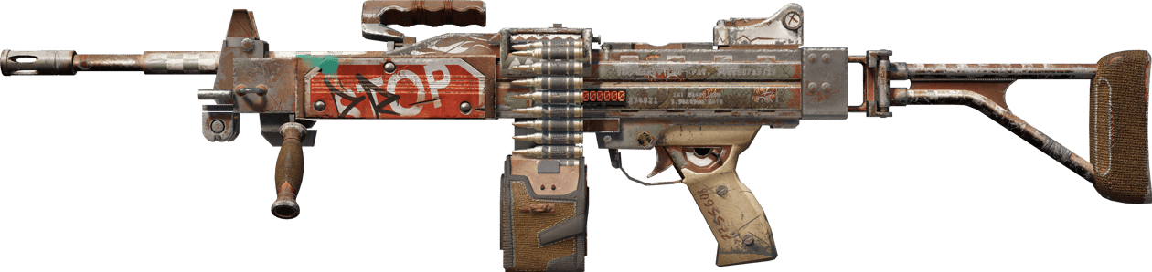 Preview image 1 of StatTrak™ Negev | Pudota Minut (Reissussa rähjääntynyt)