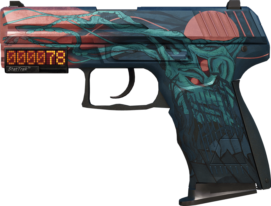Preview image 1 of StatTrak™ P2000 | Gnarled (Battle-Scarred)