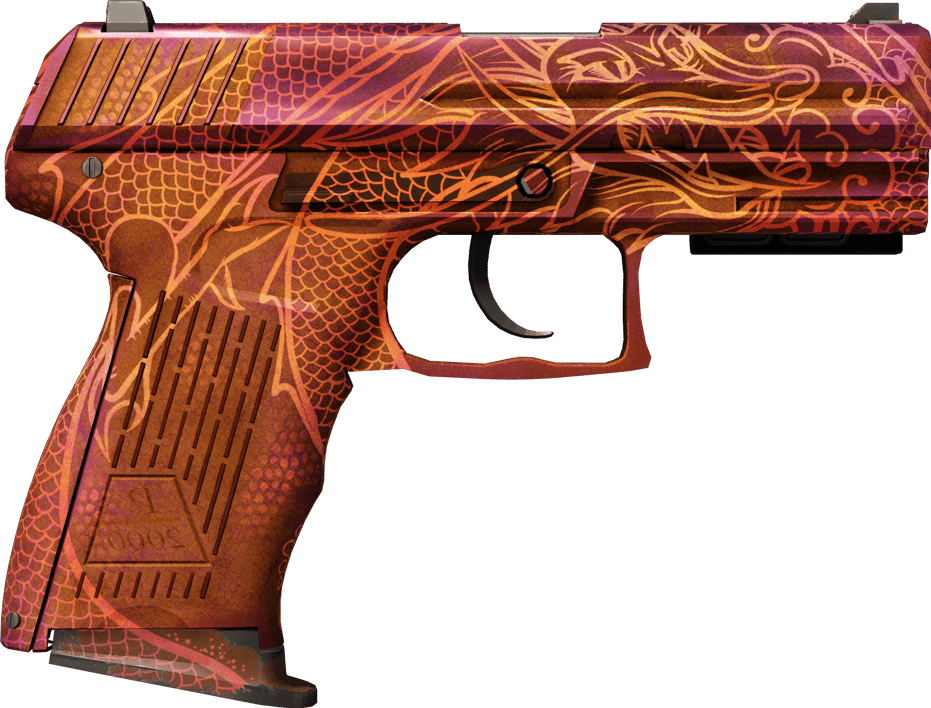 Preview image 2 of StatTrak™ P2000 | Imperial Dragon (มีรอยถลอกอย่างมาก)